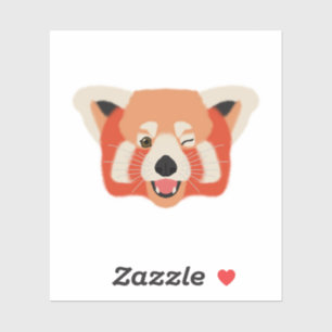 Pegatina Winky Red Panda
