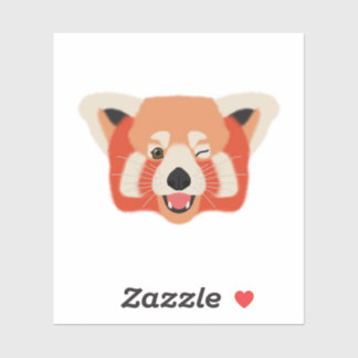 Pegatina Winky Red Panda