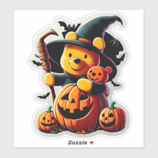 Pegatina Winnie the Pooh (Hoja)
