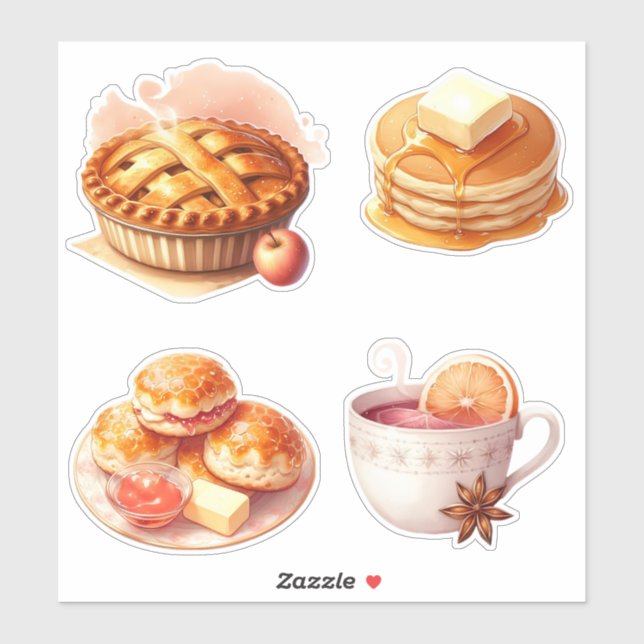 Pegatina Winter cozy Breakfast Sticker Sheet (Hoja)