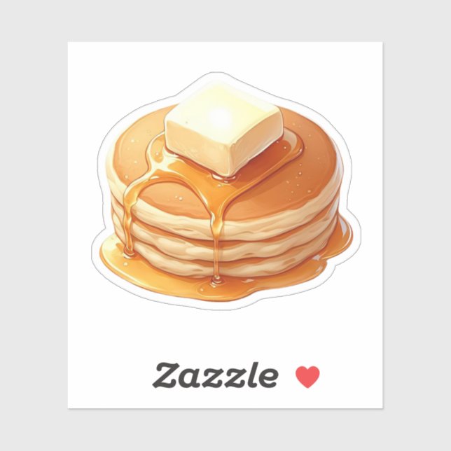 Pegatina Winter Pancake Cozy Breakfast Aesthetic Sticker   (Hoja)