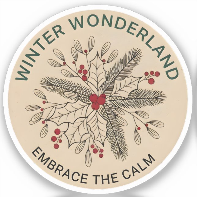 Pegatina Winter Wonderland (Anverso)