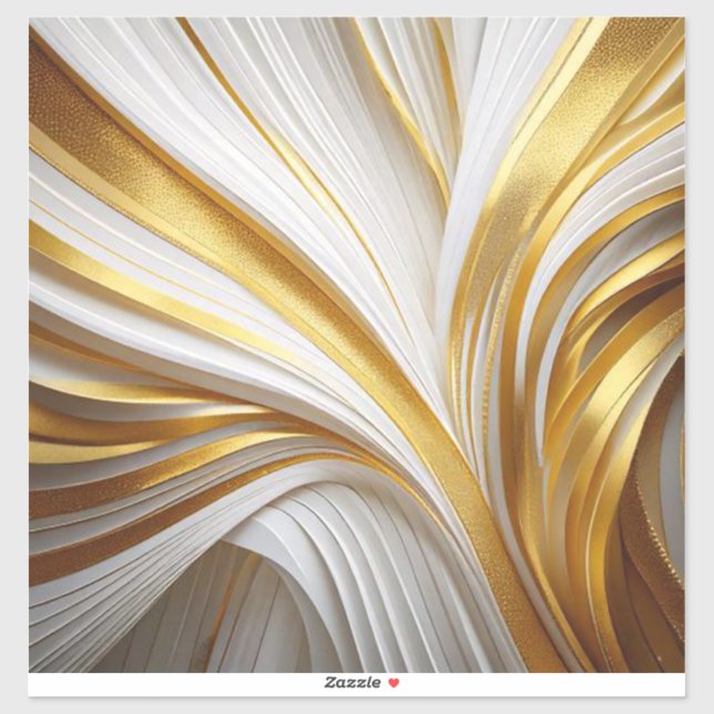 Pegatina Wit Goud Retro  (Hoja)