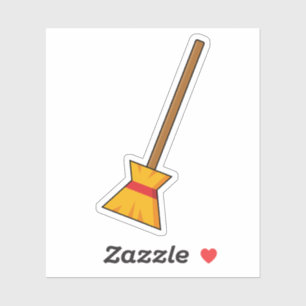 Pegatina Witch Broom