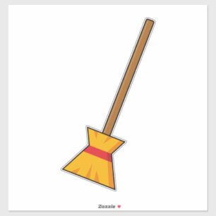 Pegatina Witch Broom