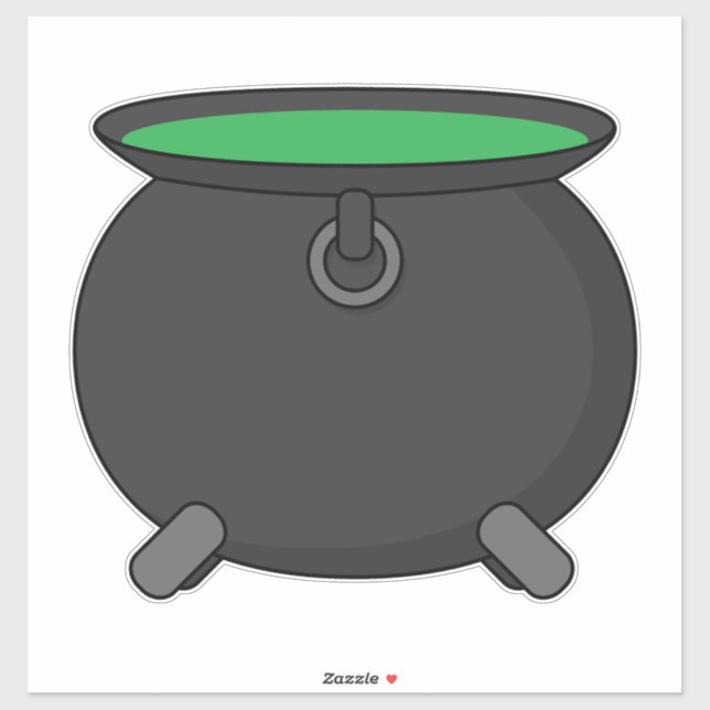 Pegatina Witch Cauldron (Hoja)