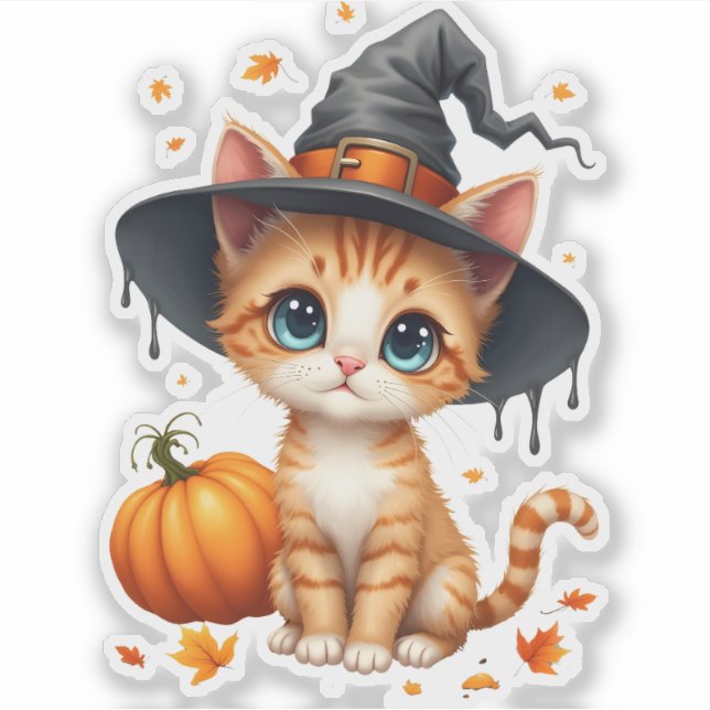 Pegatina Withch Kitty  (Anverso)