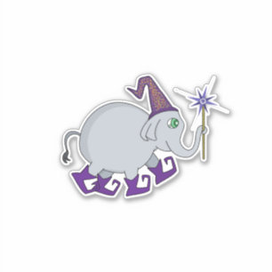 Pegatina Wizard Elephant