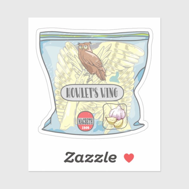 Pegatina WLETS WING Macbeth hechizo. (Hoja)