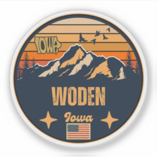 Pegatina Woden, Iowa