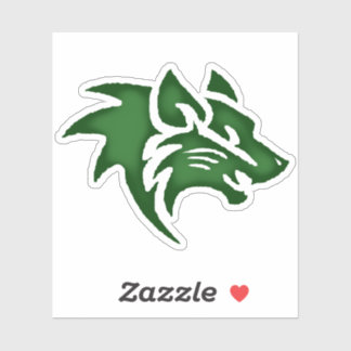 Pegatina Wolf Head Digital Art - Hand-Drawn - One-Of-A-Kind