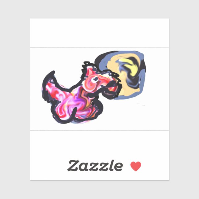 Pegatina Wolf light moon  (Hoja)