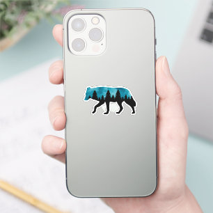 Pegatina Wolf Silhouette Modern