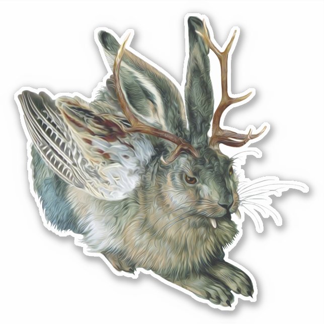 Pegatina Wolpertinger (Anverso)