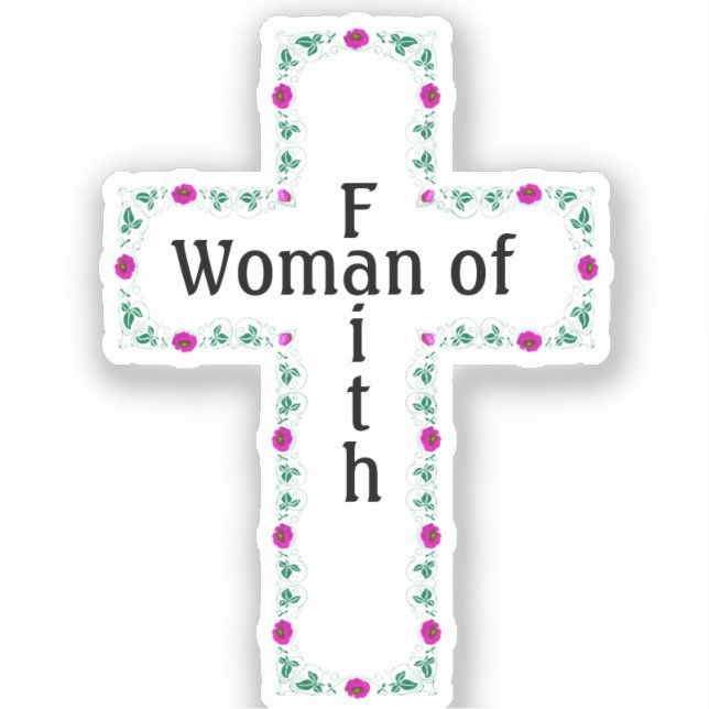 Pegatina Woman of faith (Anverso)