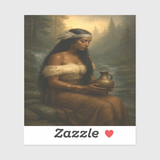 Pegatina Woman of Nature’s Spirit (Hoja)