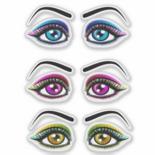 Pegatina Womans Eyes eyeshadow maquillador