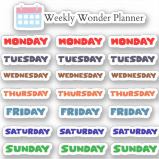 Pegatina Wonder Planner