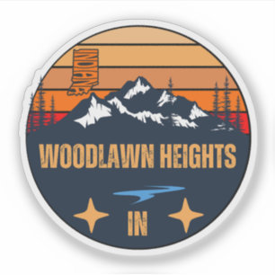 Pegatina Woodlawn Heights, Indiana