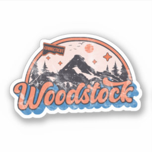 Pegatina Woodstock, Connecticut