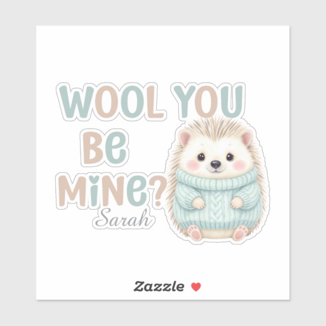 Pegatina Wool You Be Mine (Hoja)