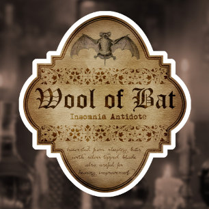 Pegatina Woolf de Bat Apothecary DC
