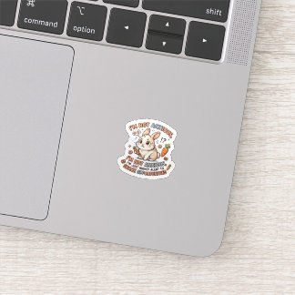 Pegatina Worried Bunny Snack Alert Sticker