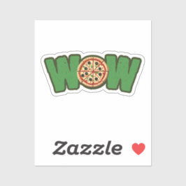 Pegatina WOW Pizza