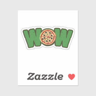 Pegatina WOW Pizza