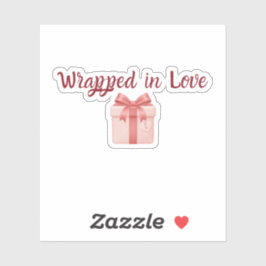 Pegatina Wrapped in Love Sticker | Custom-Cut Vinyl Sticker