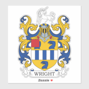 Pegatina Wright Family Crest