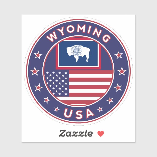 Pegatina Wyoming (Hoja)