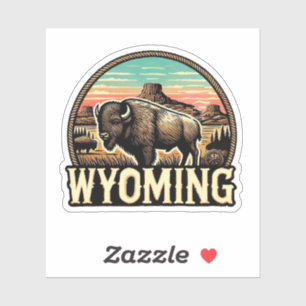 Pegatina Wyoming USA