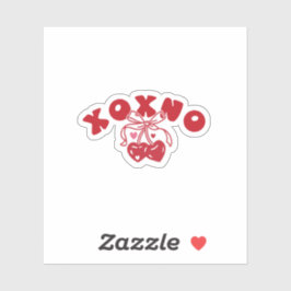 Pegatina XOXNO Anti Valentine Coquette Heart Cherry