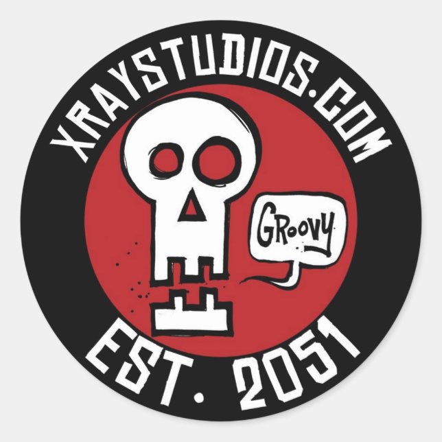 Pegatina Xray Studios Est 2051 (Anverso)