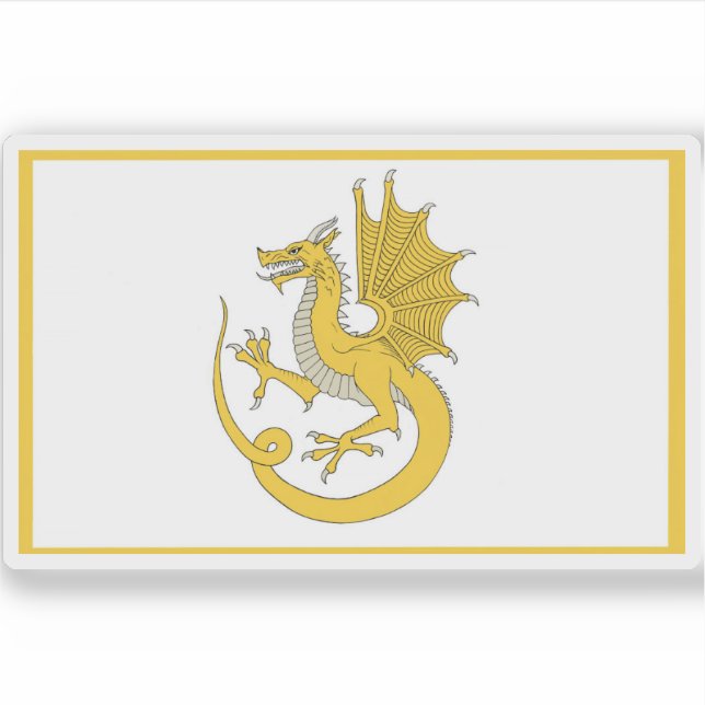Pegatina Y Draig Aur Owain Glyndæ (Anverso)