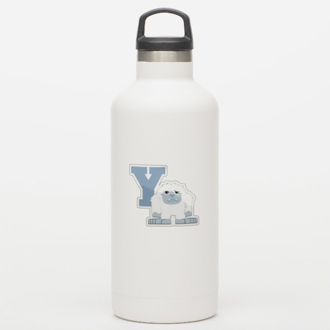 Pegatina Y es para Yeti Cute Personalizado Yeti Monster (Botella de agua)