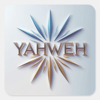 Pegatina Yahweh - Diseño de Decal de Fe y Escritur
