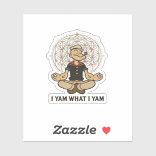 Pegatina Yam What I Yam Meme Cita