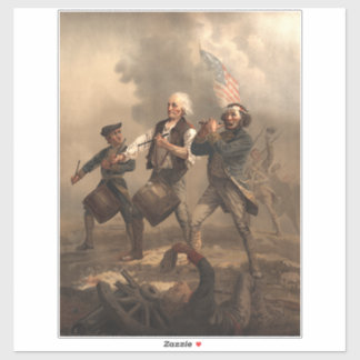 Pegatina Yankee Doodle y Espíritu de 1776 Guerra de la Revo