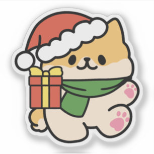 Pegatina Yappy Howlidays - Personalizado de perros Navidade