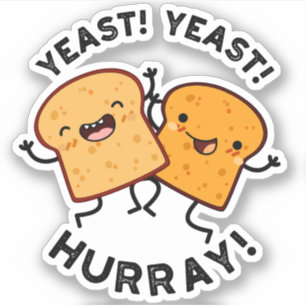 Pegatina Yeast Hurray Gracioso Pernos De Pan