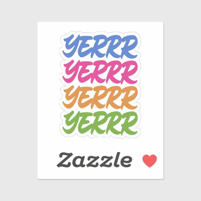 PEGATINA YERRR (Hoja)