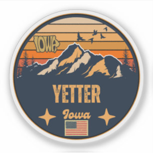 Pegatina Yetter, Iowa