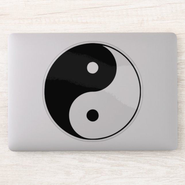 Pegatina Yin Yang (Ordenador)