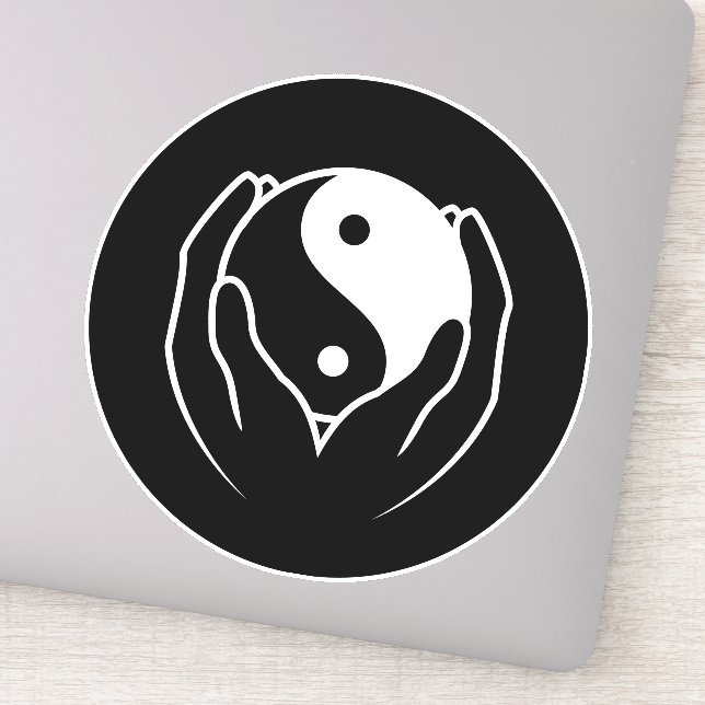 Pegatina Yin Yang (Detalle)