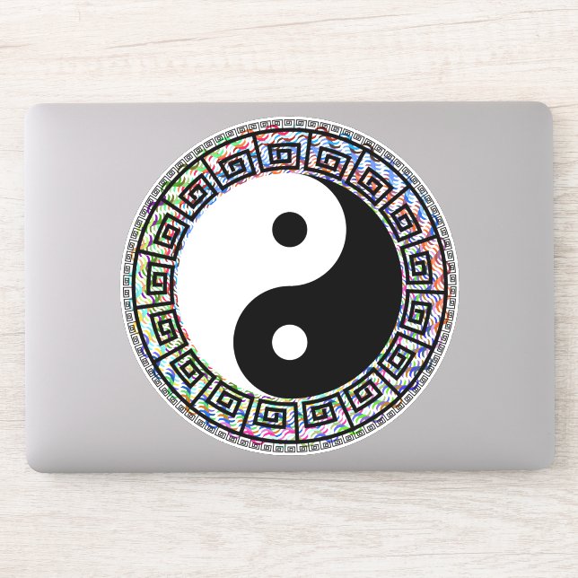 Pegatina Yin Yang (Ordenador)