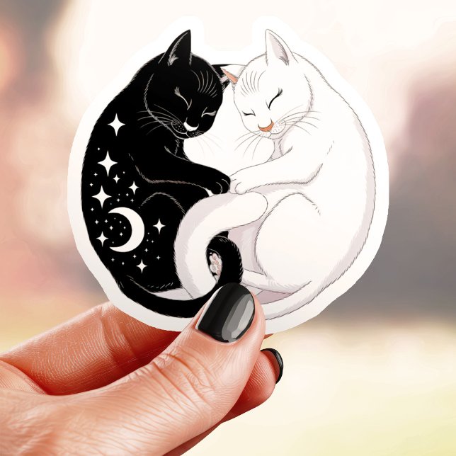 Pegatina Yin Yang Cats (Subido por el creador)