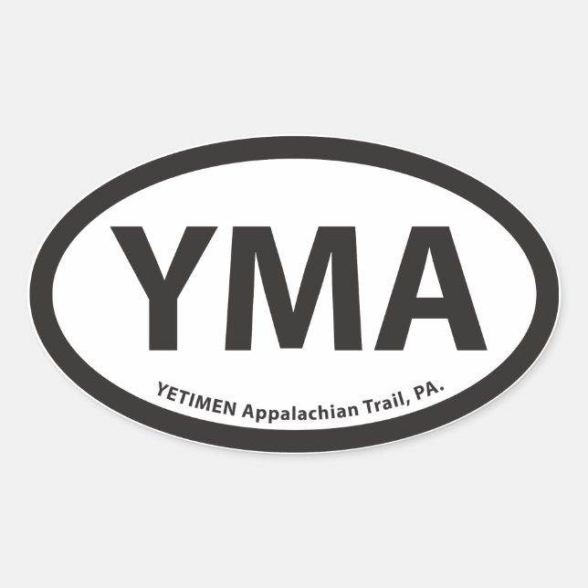 Pegatina YMA Oval (Anverso)