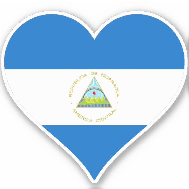 Pegatina Yo amo Nicaragua (Anverso)